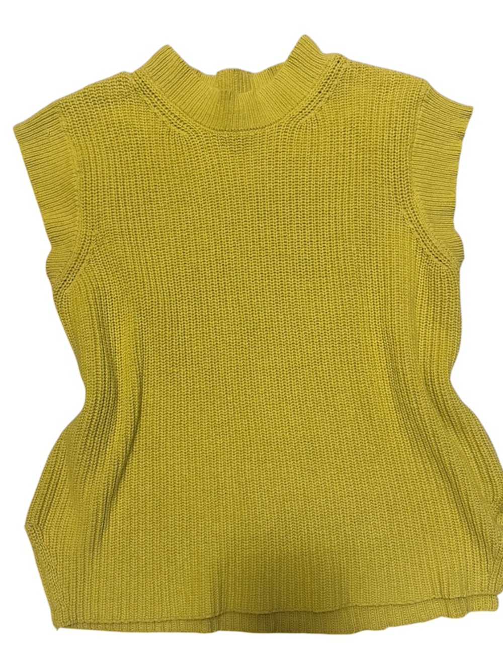 Deluc Sleeveless Knit Top in Mustard Yellow